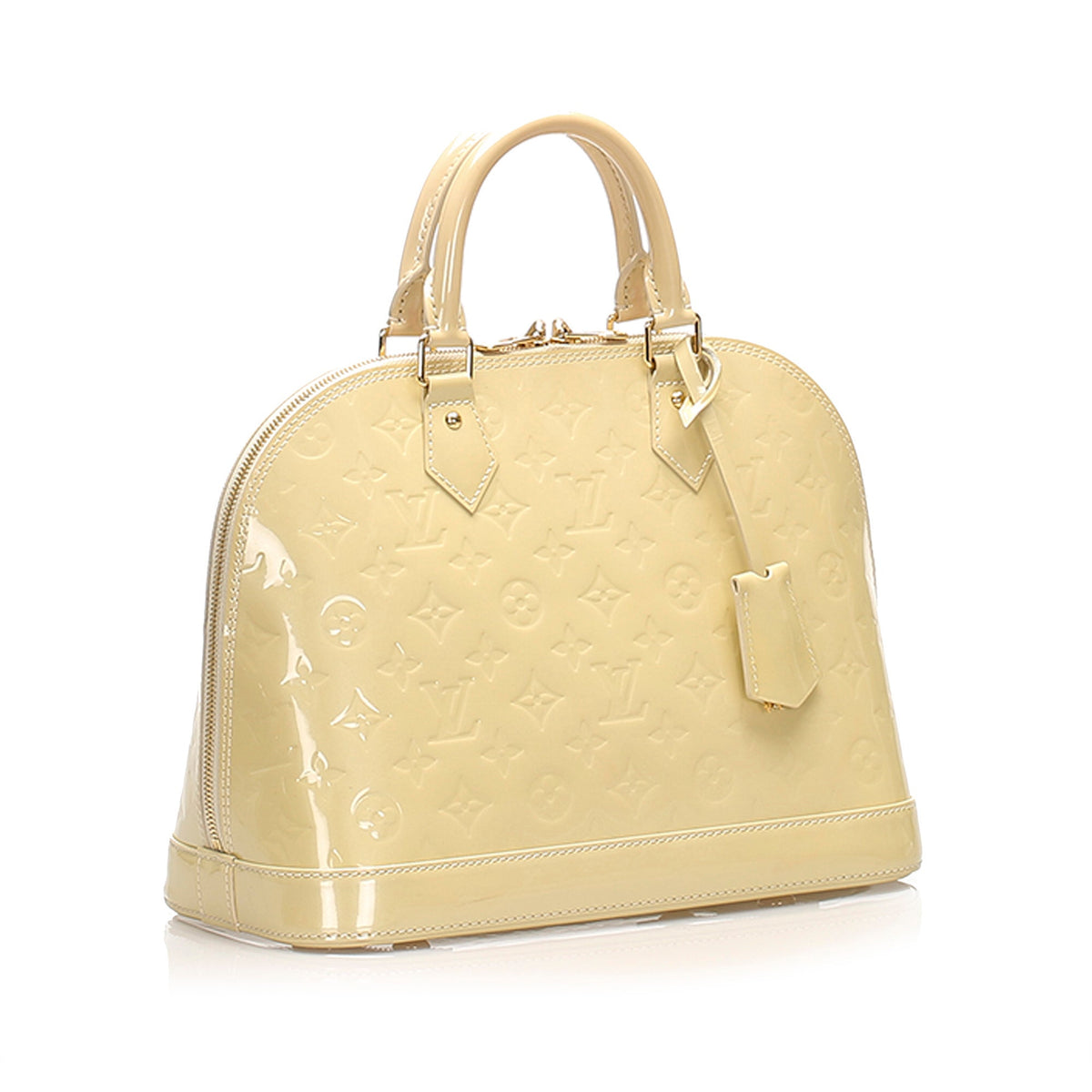 Louis-Vuitton Louis Vuitton Vernis Alma PM White