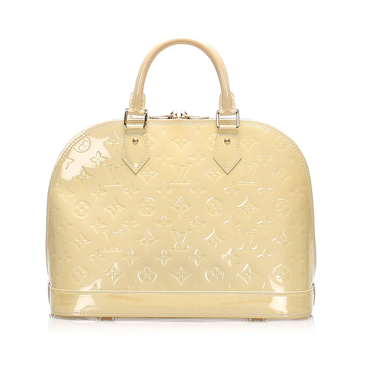 Louis-Vuitton Louis Vuitton Vernis Alma PM White
