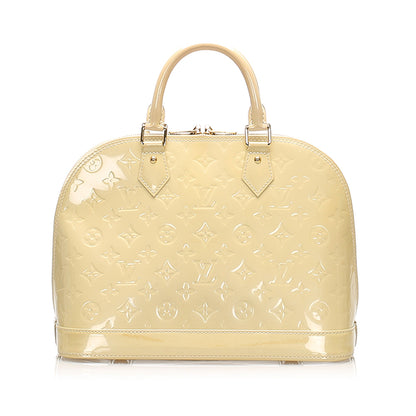 Louis-Vuitton Louis Vuitton Vernis Alma PM White