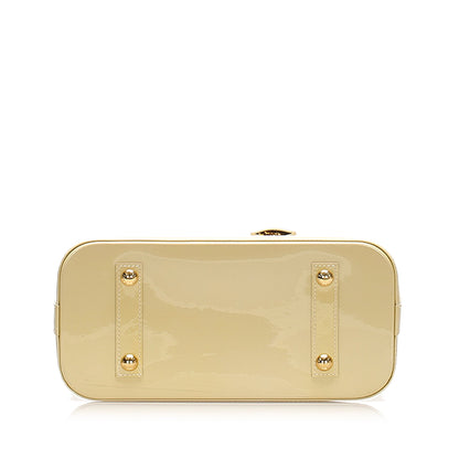 Louis-Vuitton Louis Vuitton Vernis Alma PM White