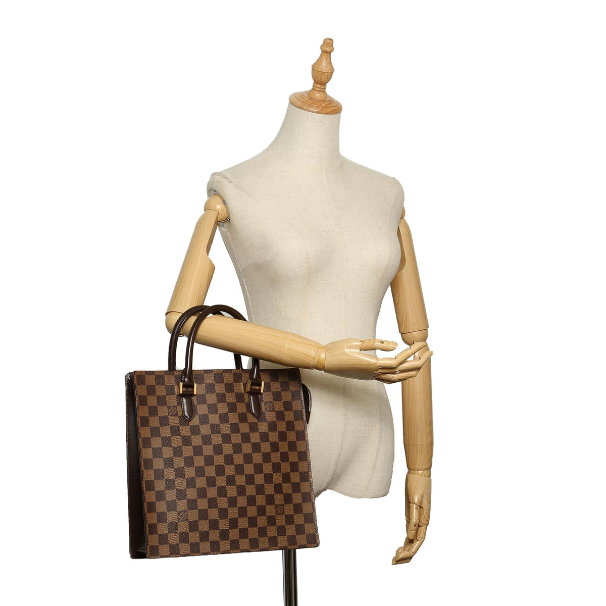 Louis-Vuitton Damier Ebene Venice Sac Plat Brown