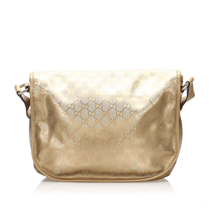 Gucci GG Imprime Crossbody Bag Gold