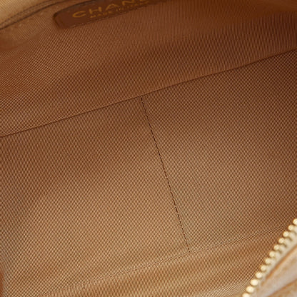 Chanel CC Timeless Shoulder Bag Large Beige Caviar Gold