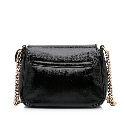 Gucci Soho Flap Bag Black Patent Leather