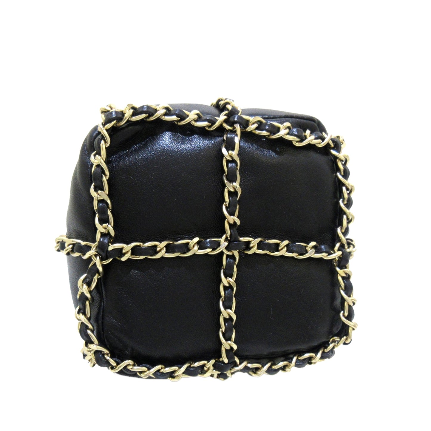 Chanel Drawstring Cage Chain Black bag