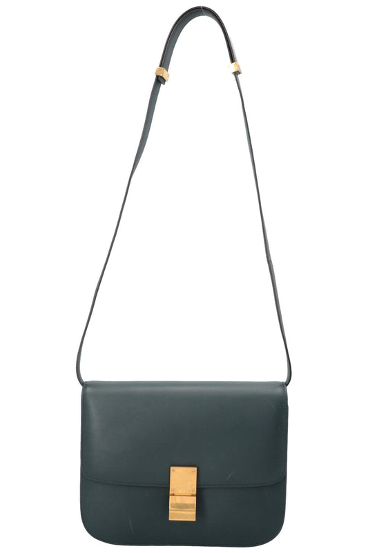 CELINE Classic Medium Box Bag Green