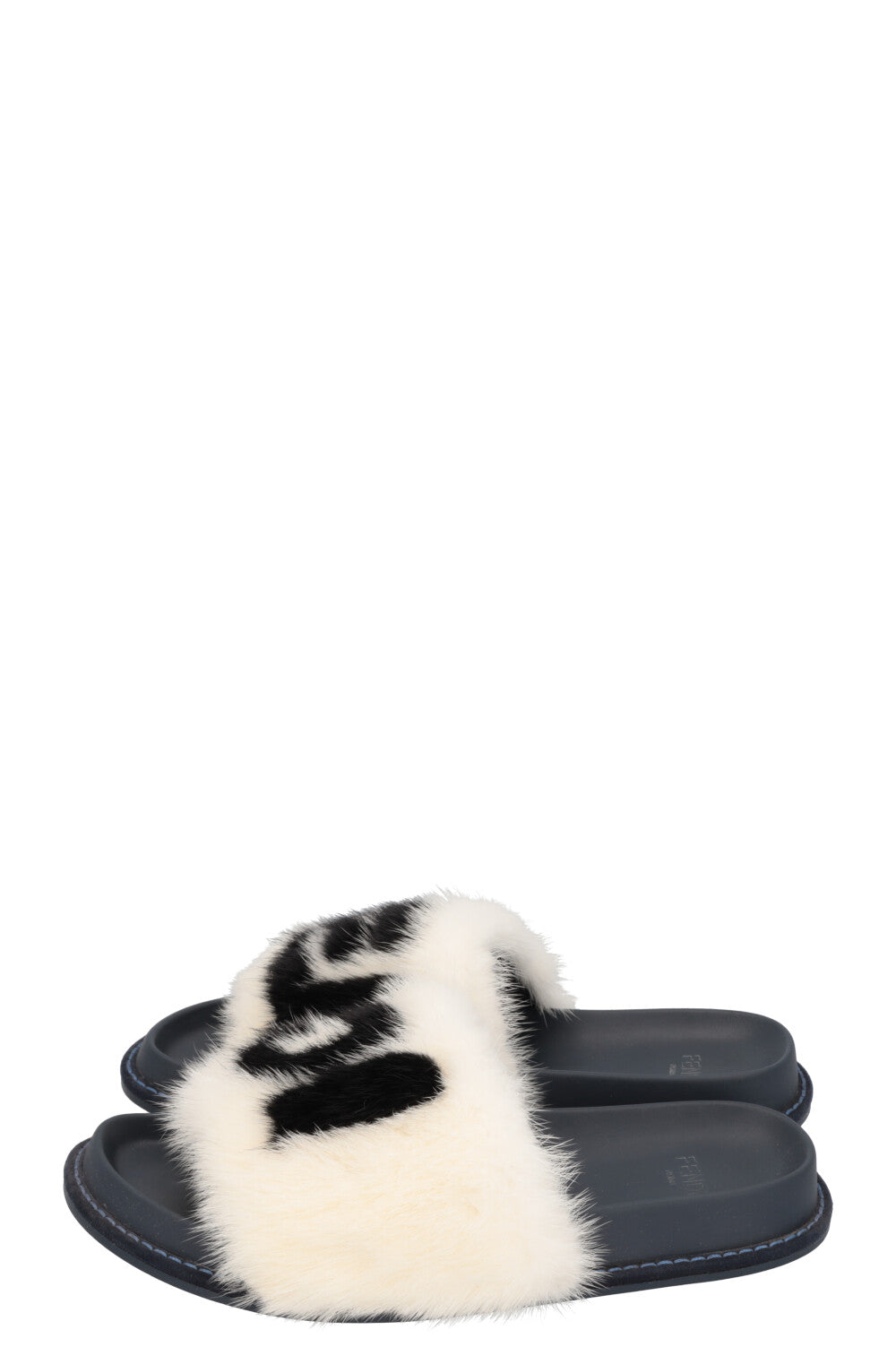 FENDI X FILA Slides Mink Logo