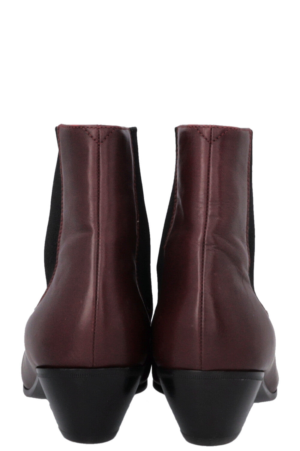 CÉLINE John Ankle Boots Bordeaux