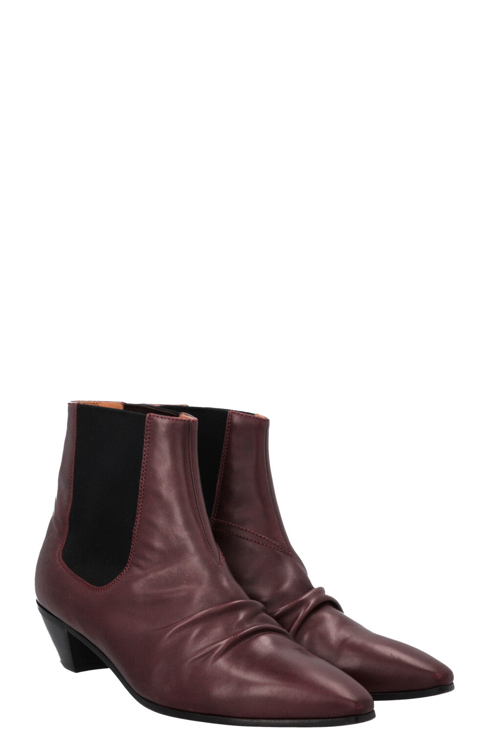 CÉLINE John Ankle Boots Bordeaux
