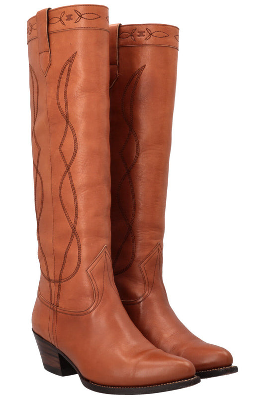 CELINE Fall 2022 Western Boots 50 Honey