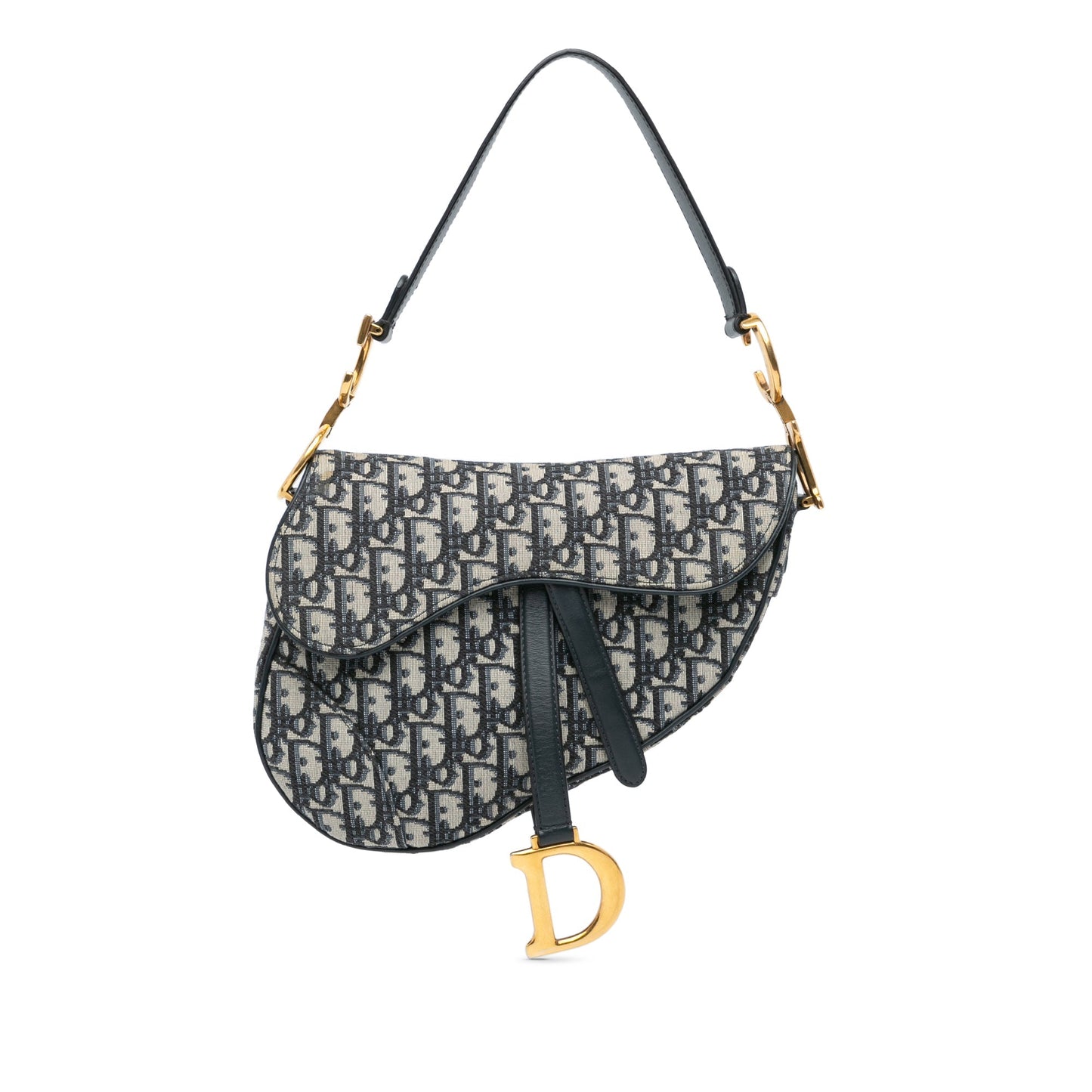 Mini Oblique Canvas Saddle Bag