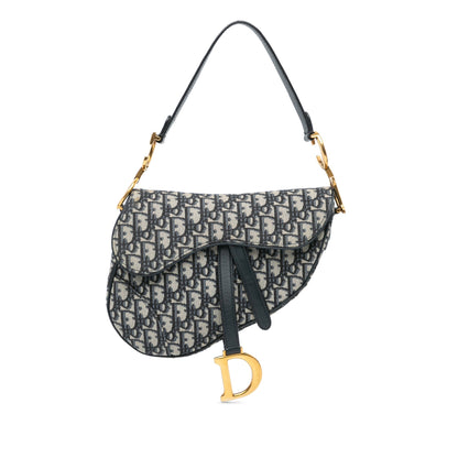 Mini Oblique Canvas Saddle Bag