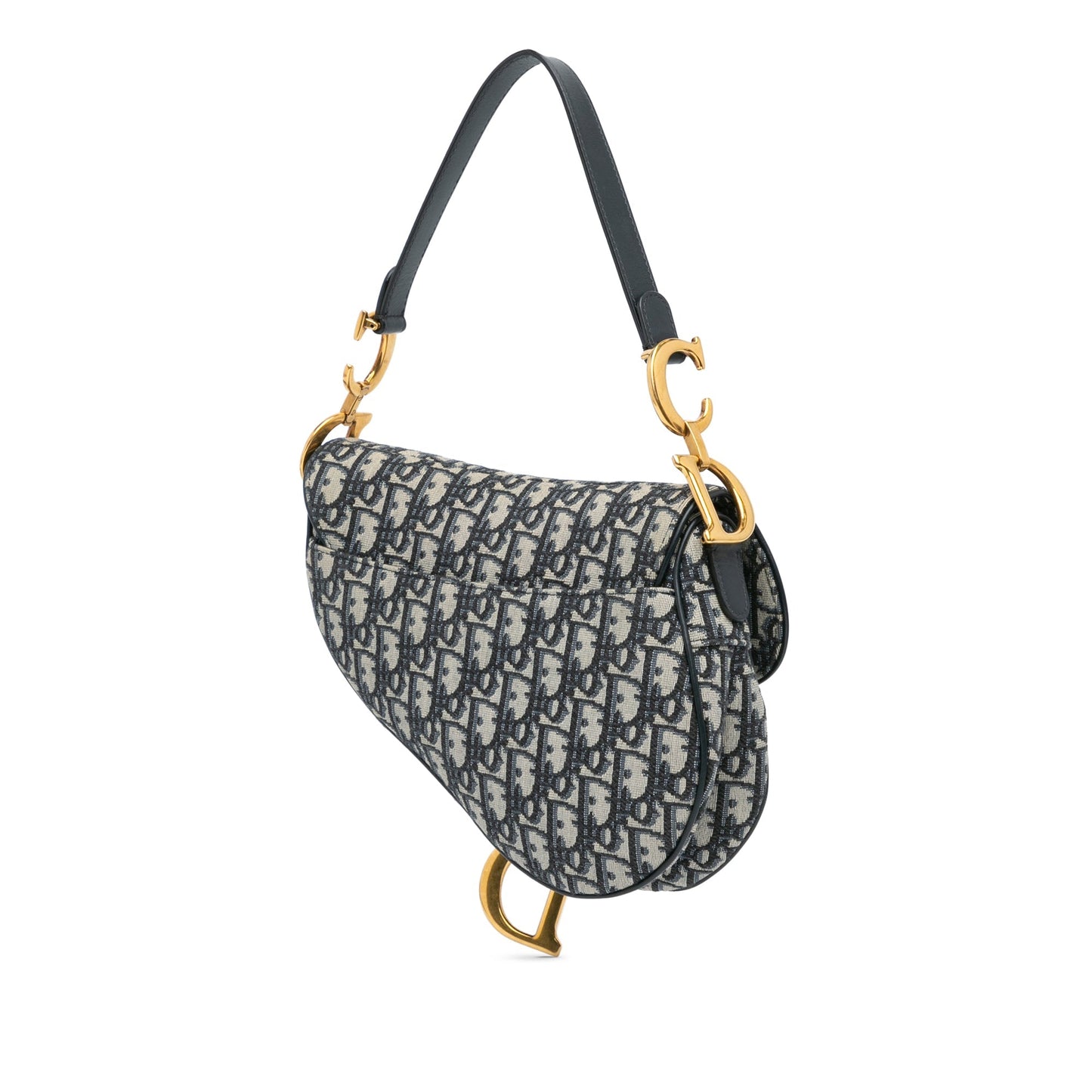 Mini Oblique Canvas Saddle Bag