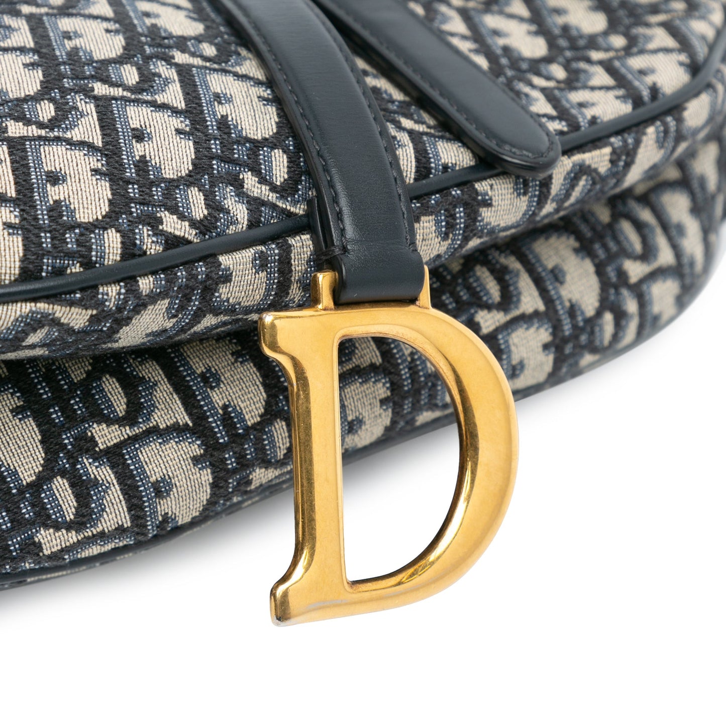 Mini Oblique Canvas Saddle Bag