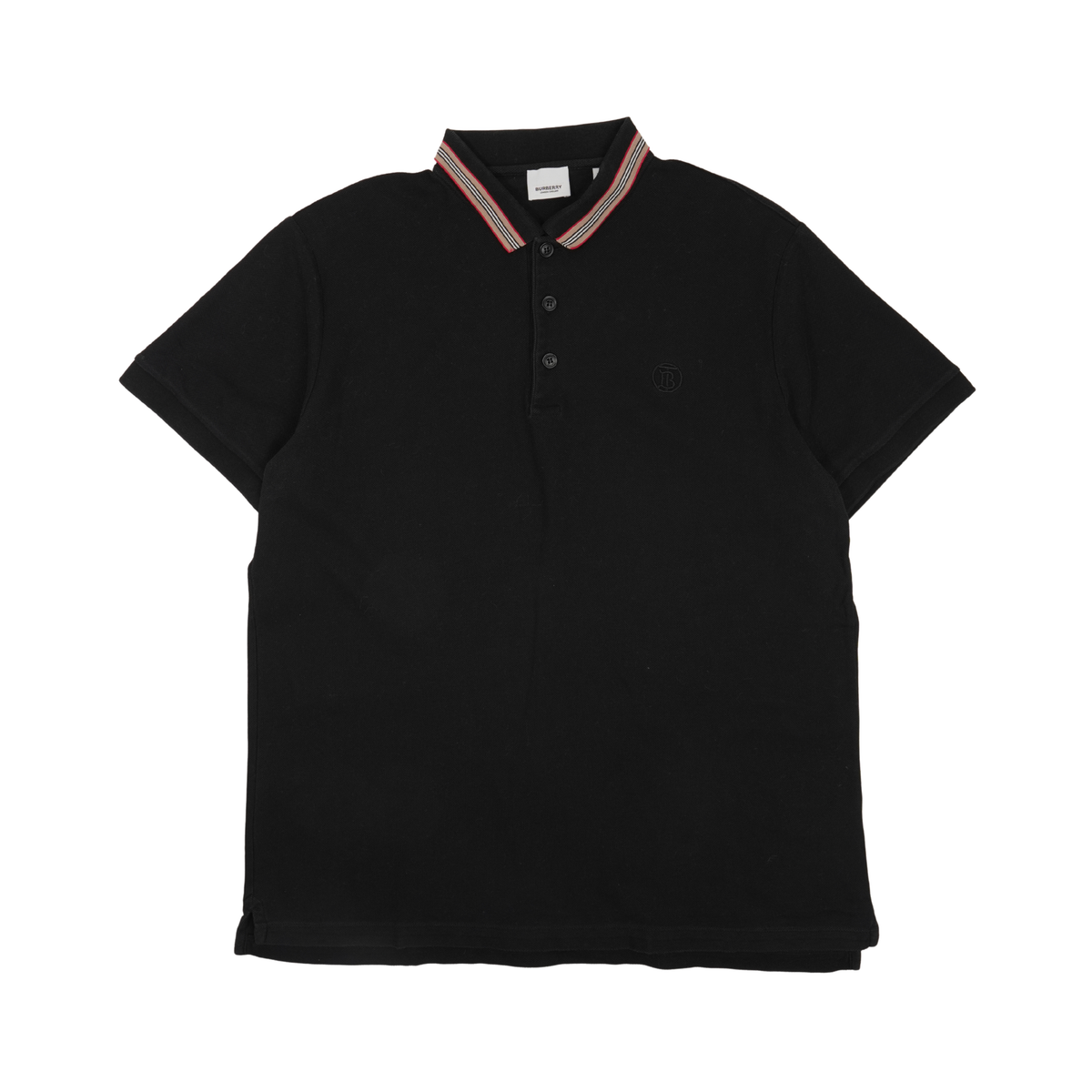 Burberry Stripe Collar Polo - Men's XXL