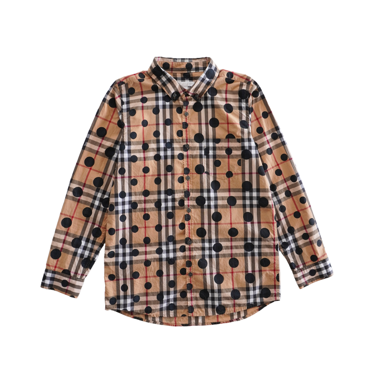 Burberry Polka Dot Check Shirt - Youth 12