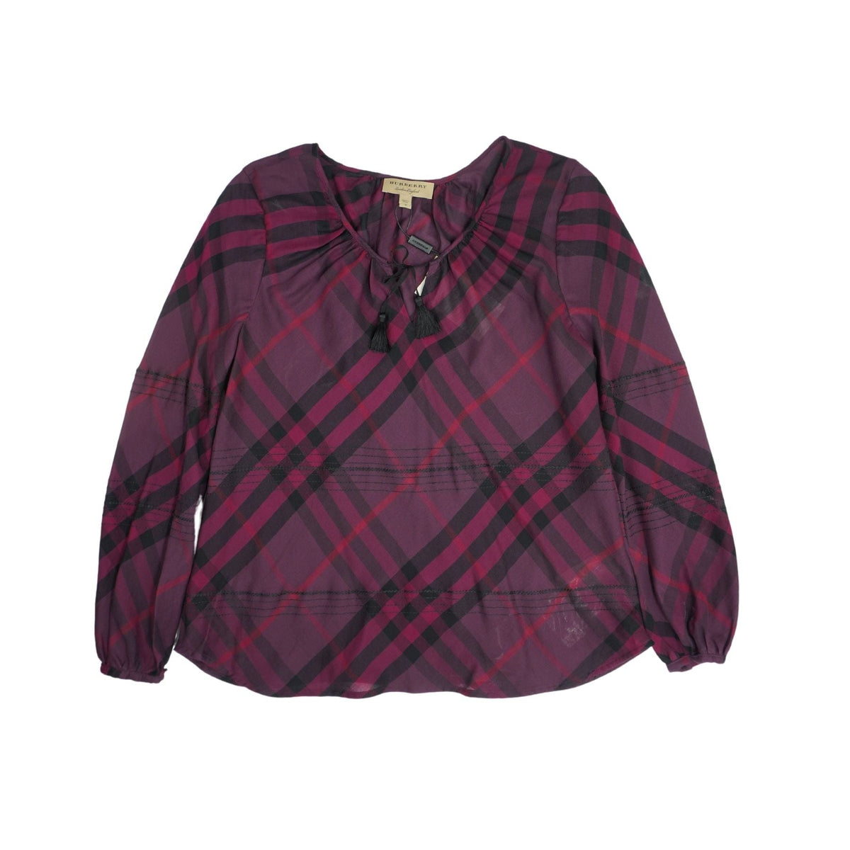 Burberry Peasant Top - Women's S