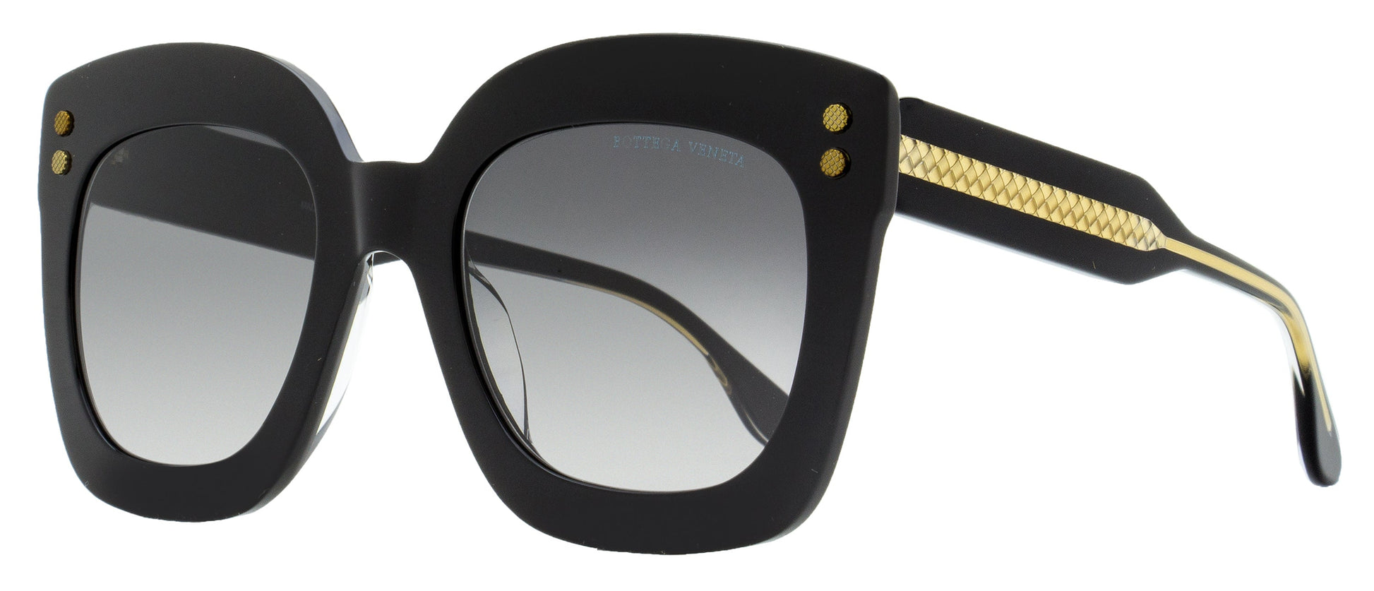Bottega Veneta Intrecciato Sunglasses BV0238S 001 Black 51mm Black