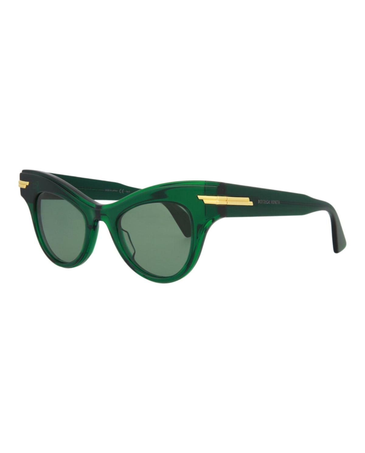 Bottega Veneta Womens Cat Eye Green Green Green Fashion Designer Eyewear