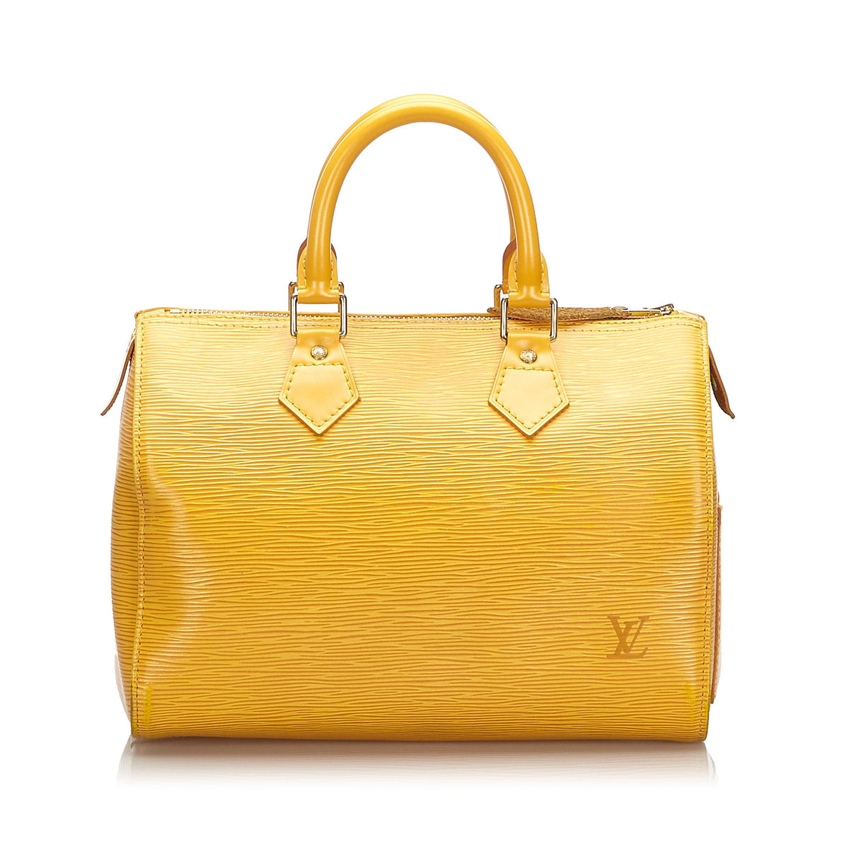 Louis-Vuitton Yellow Epi Leather Body Speedy 25