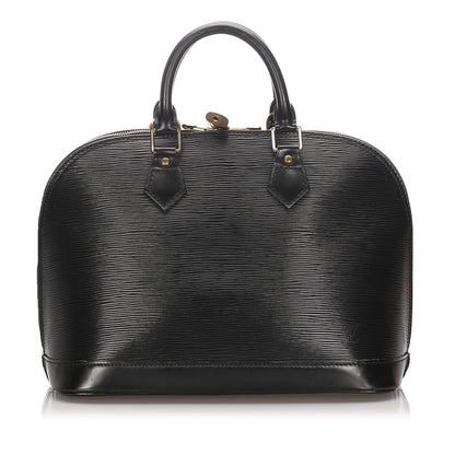 Louis-Vuitton Black Alma PM Epi Leather Body