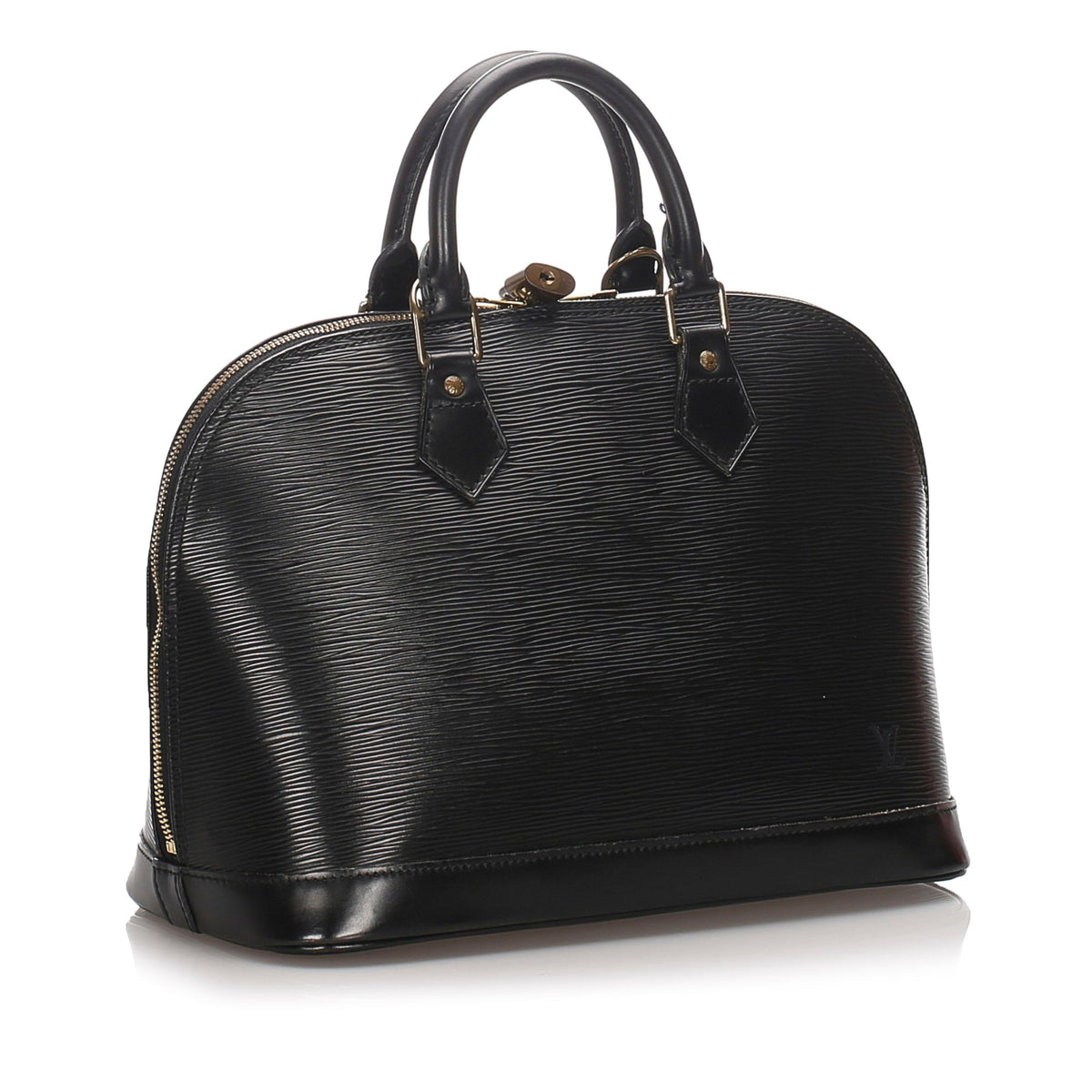 Louis-Vuitton Black Alma PM Epi Leather Body