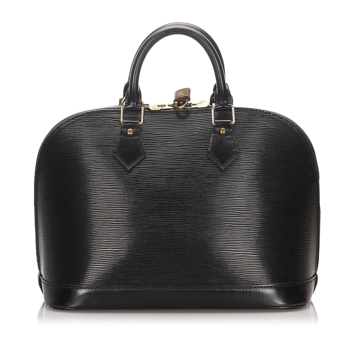 Louis-Vuitton Black Alma PM Epi Leather Body