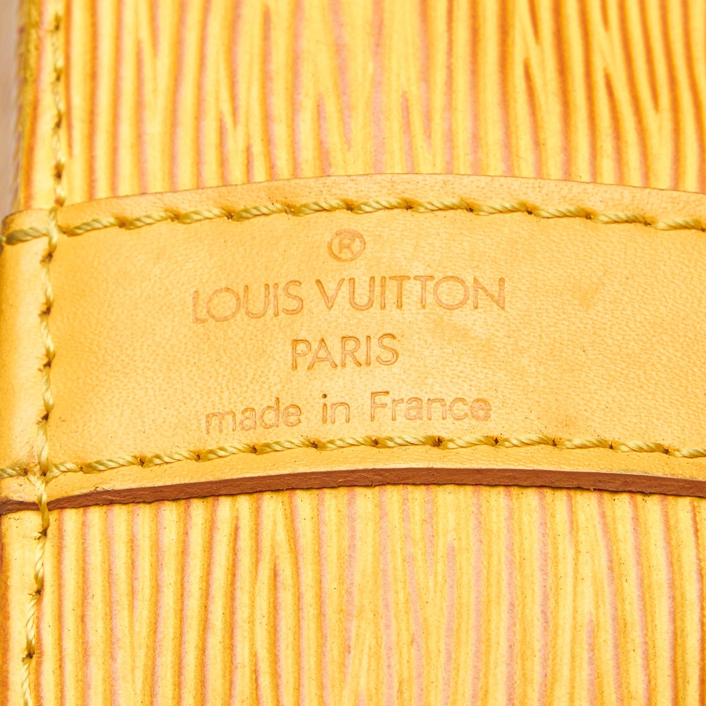 Louis-Vuitton Yellow Epi Leather Petit Noe