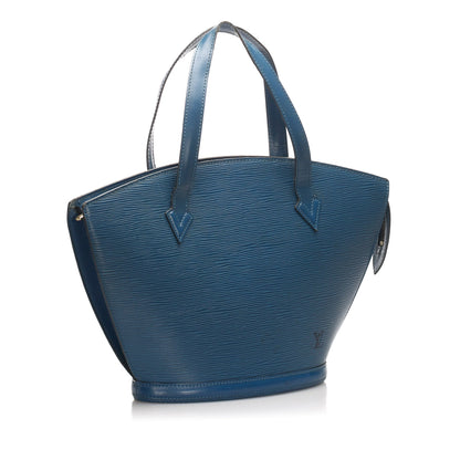 Louis-Vuitton Epi Saint Jacques PM Short Strap Blue