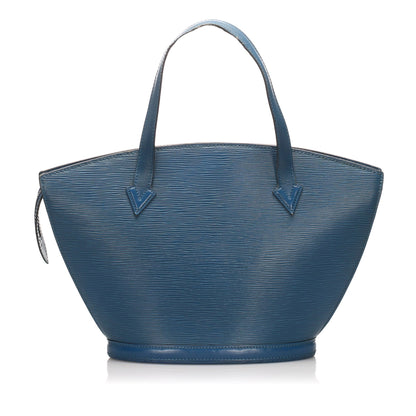 Louis-Vuitton Epi Saint Jacques PM Short Strap Blue