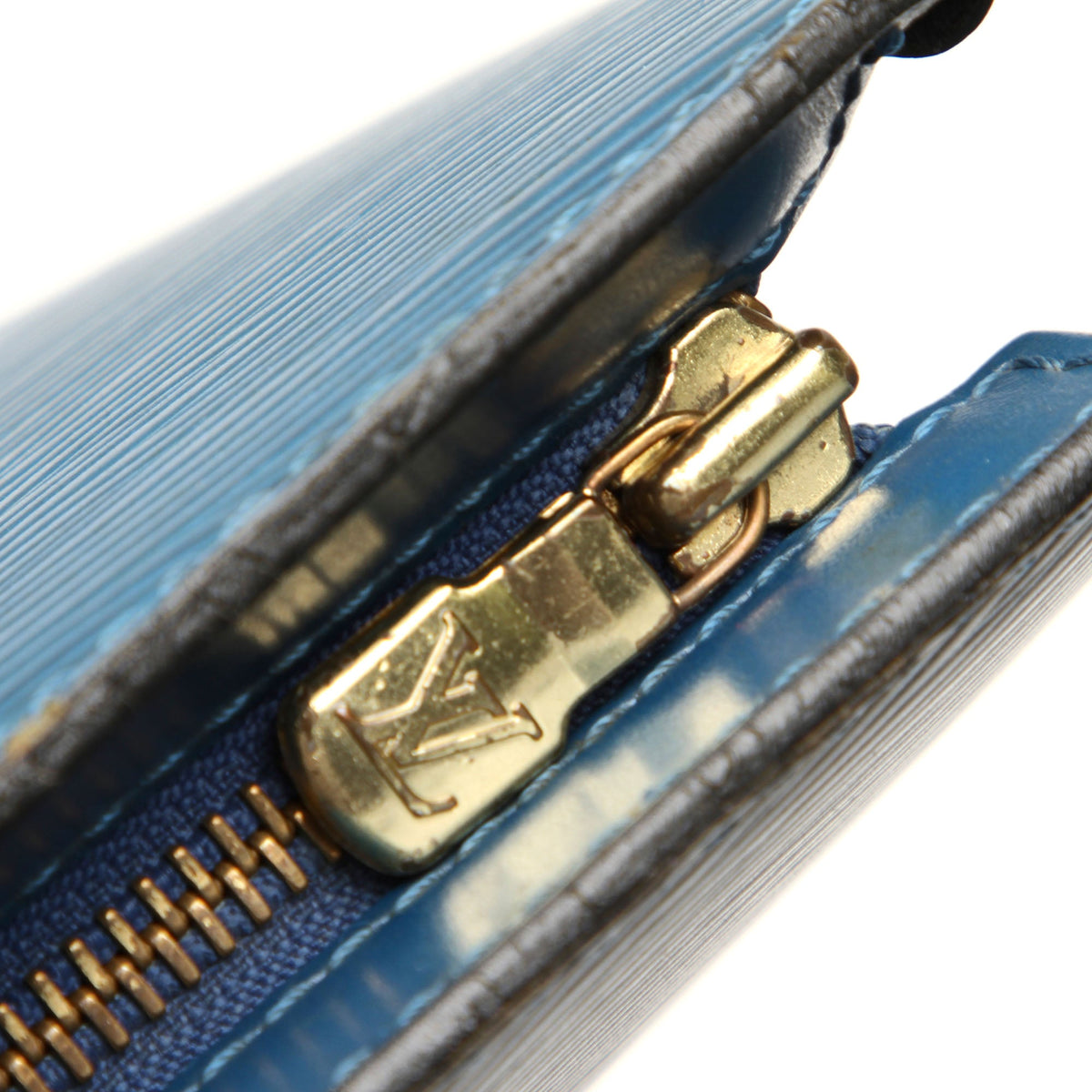 Louis-Vuitton Epi Saint Jacques PM Short Strap Blue