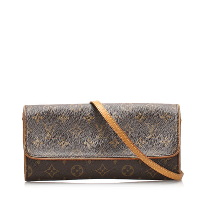 Louis-Vuitton Monogram Pochette Twin GM