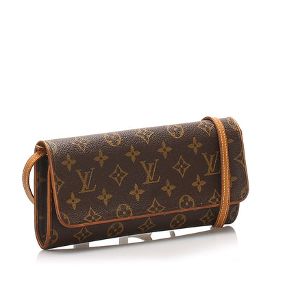 Louis-Vuitton Monogram Pochette Twin GM