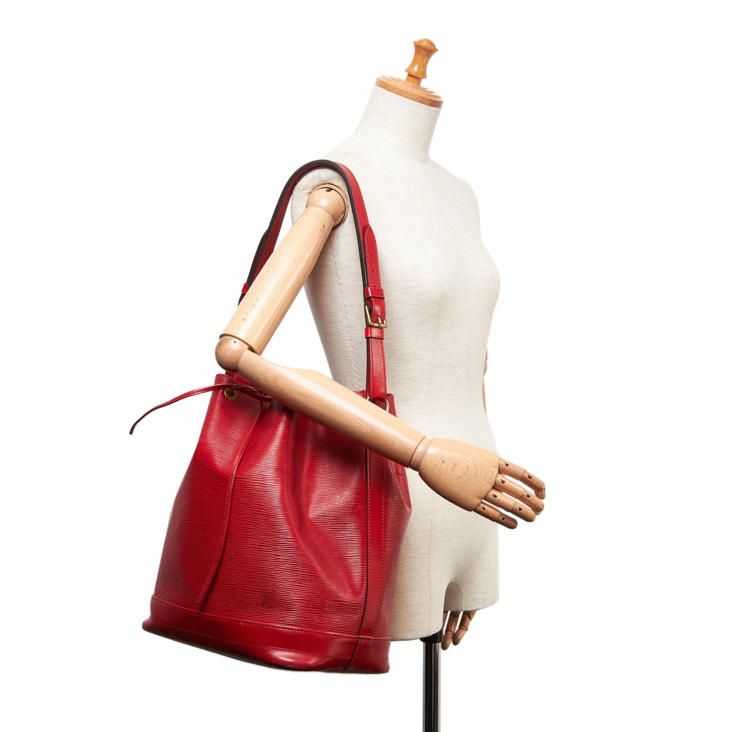 Louis-Vuitton Epi Noe In Red