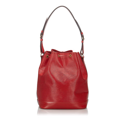Louis-Vuitton Epi Noe In Red