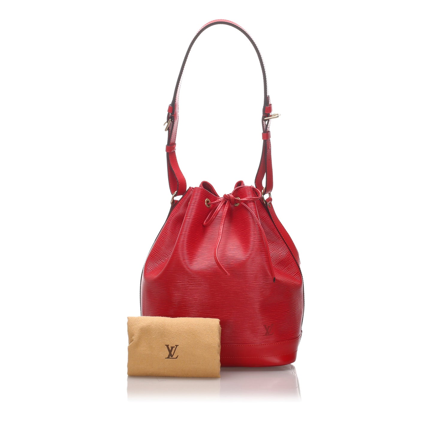 Louis-Vuitton Epi Noe Red Bag