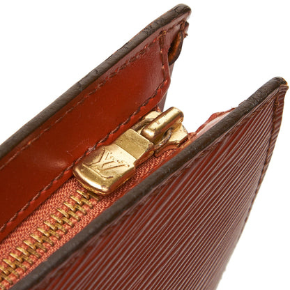 Louis-Vuitton Epi Saint Jacques Short Strap PM in Brown with GHW