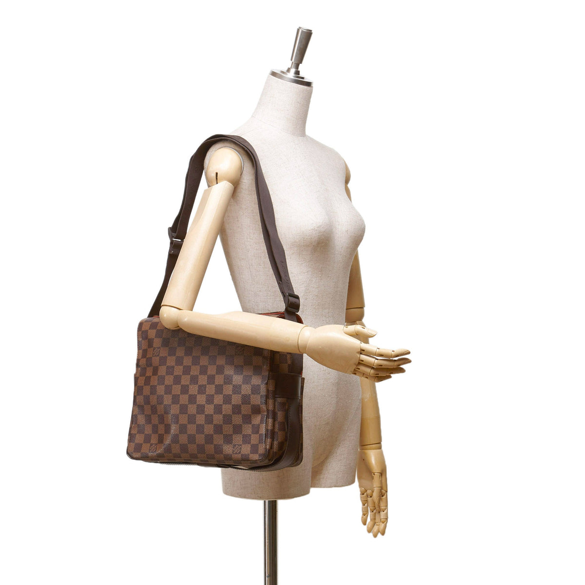 Louis-Vuitton Damier Ebene Naviglio Brown