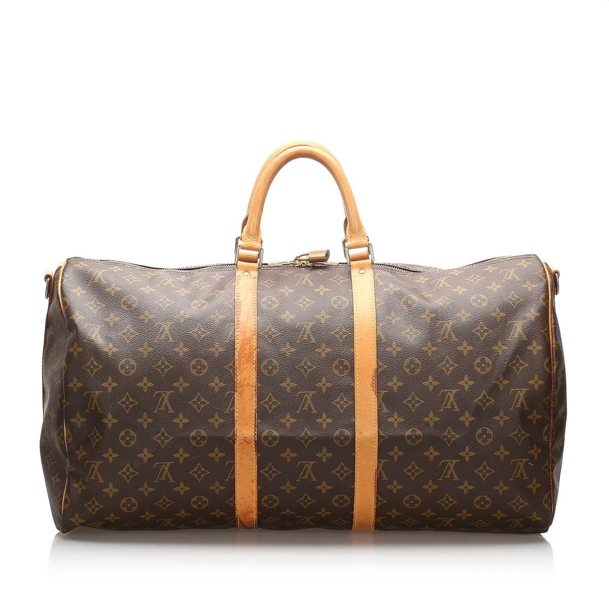 Louis-Vuitton Monogram Keepall Bandouliere 55 Brown
