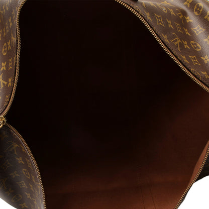 Louis-Vuitton Monogram Keepall Bandouliere 55 Brown