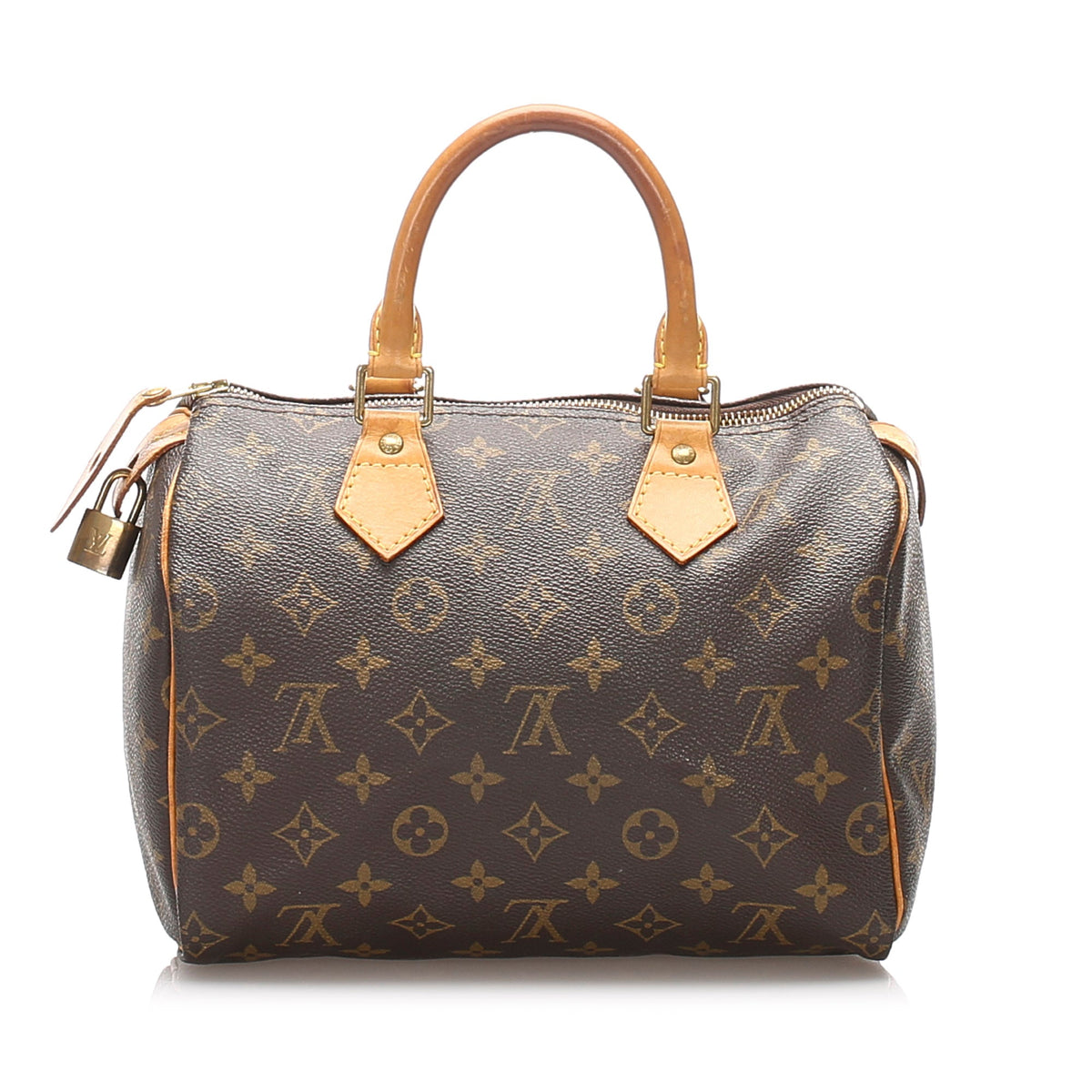 Louis-Vuitton Monogram Speedy 25 Brown