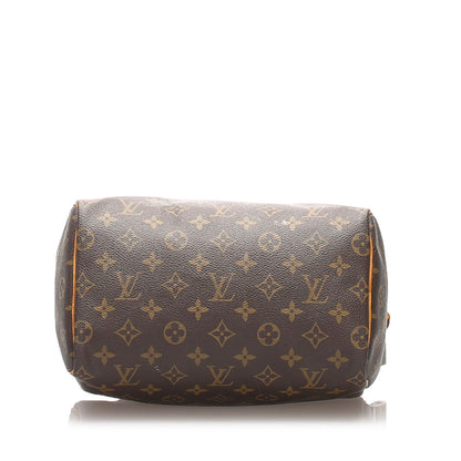 Louis-Vuitton Monogram Speedy 25 Brown