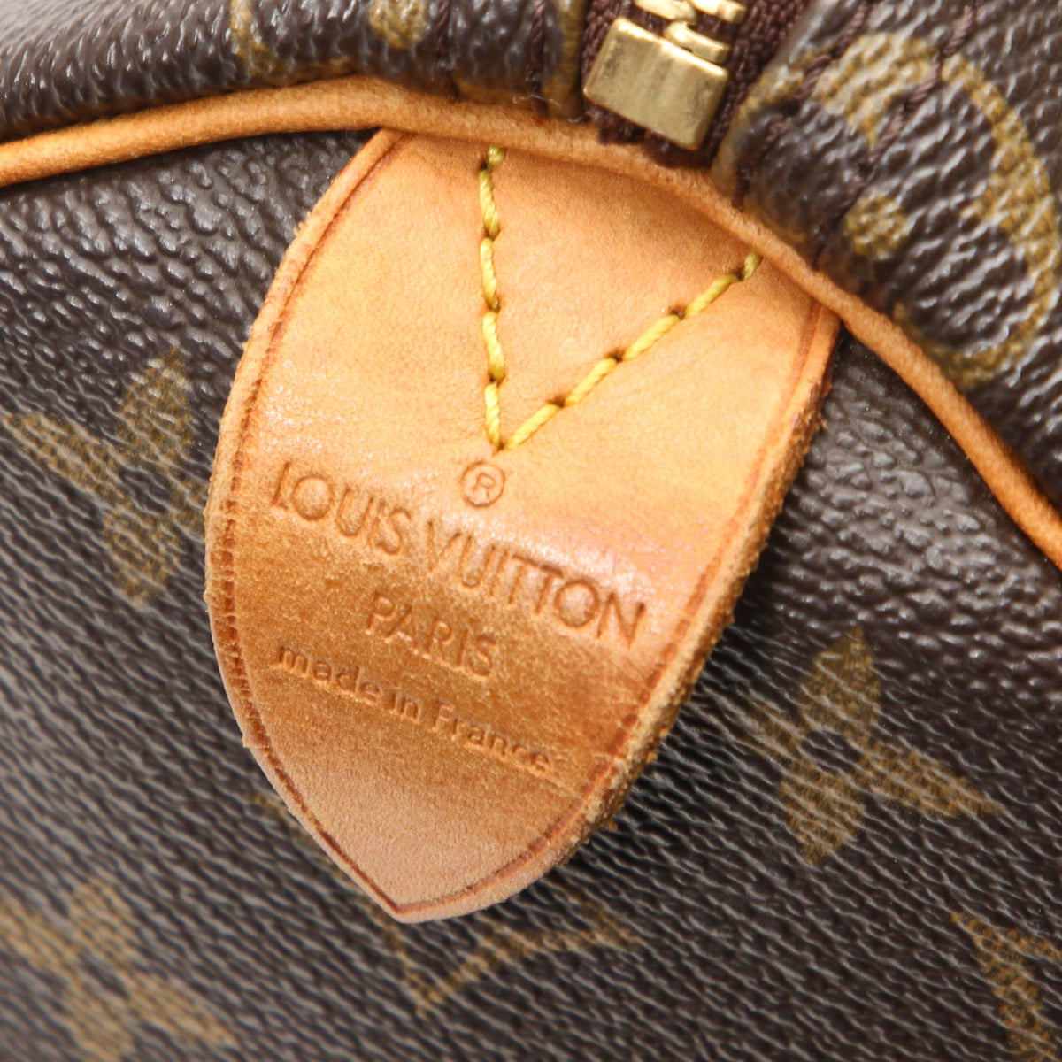 Louis-Vuitton Monogram Speedy 25 Brown