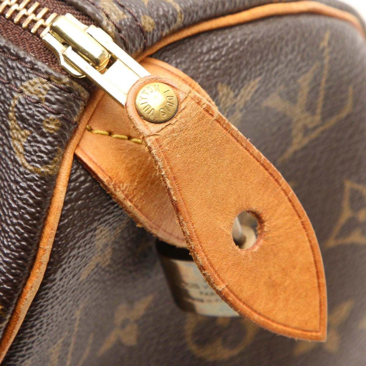 Louis-Vuitton Monogram Speedy 25 Brown