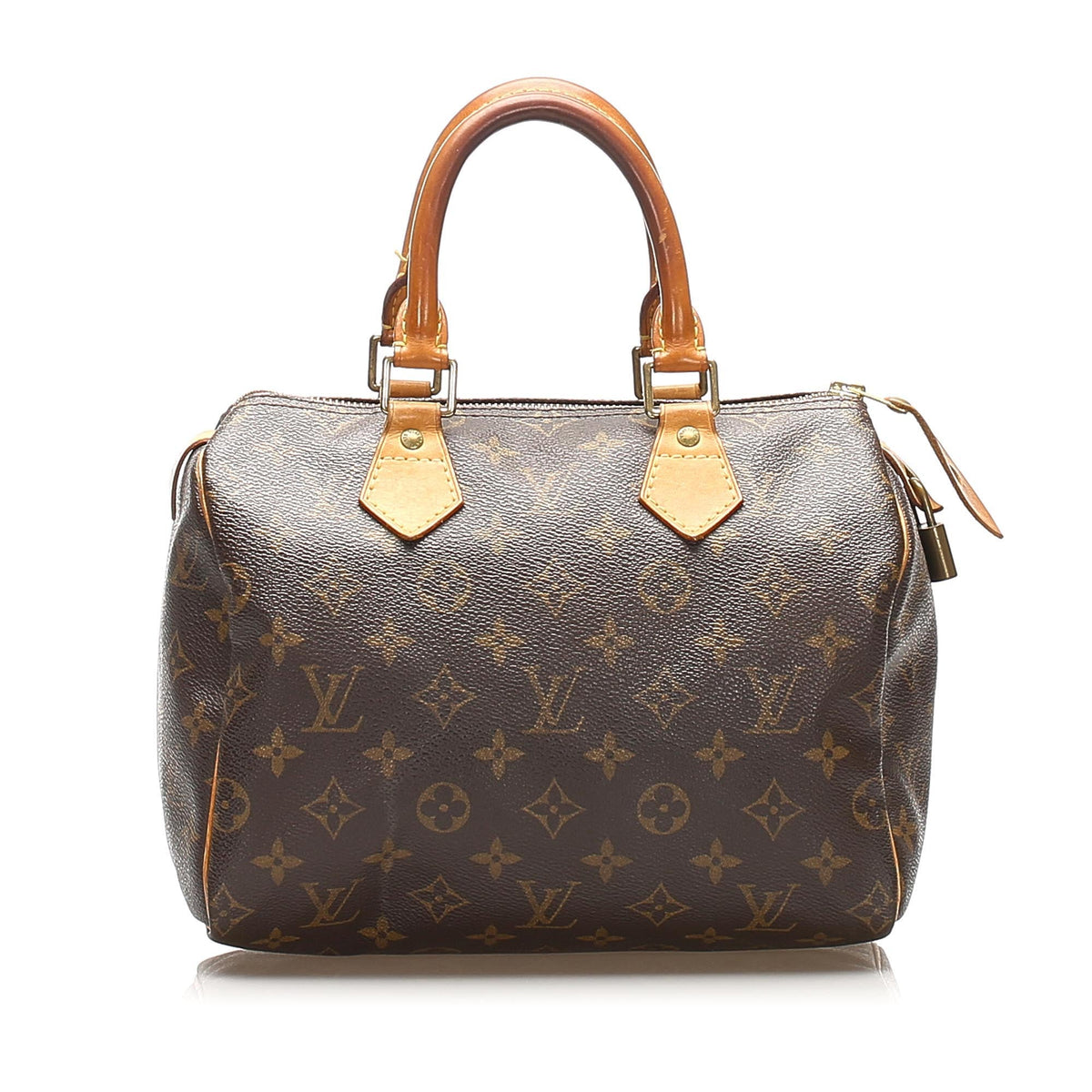 Louis-Vuitton Monogram Speedy 25 Brown