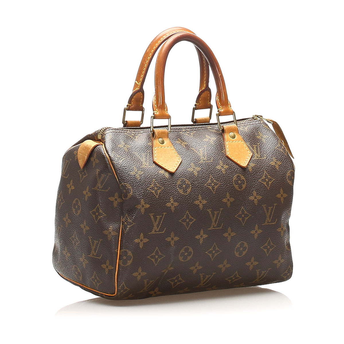 Louis-Vuitton Monogram Speedy 25 Brown