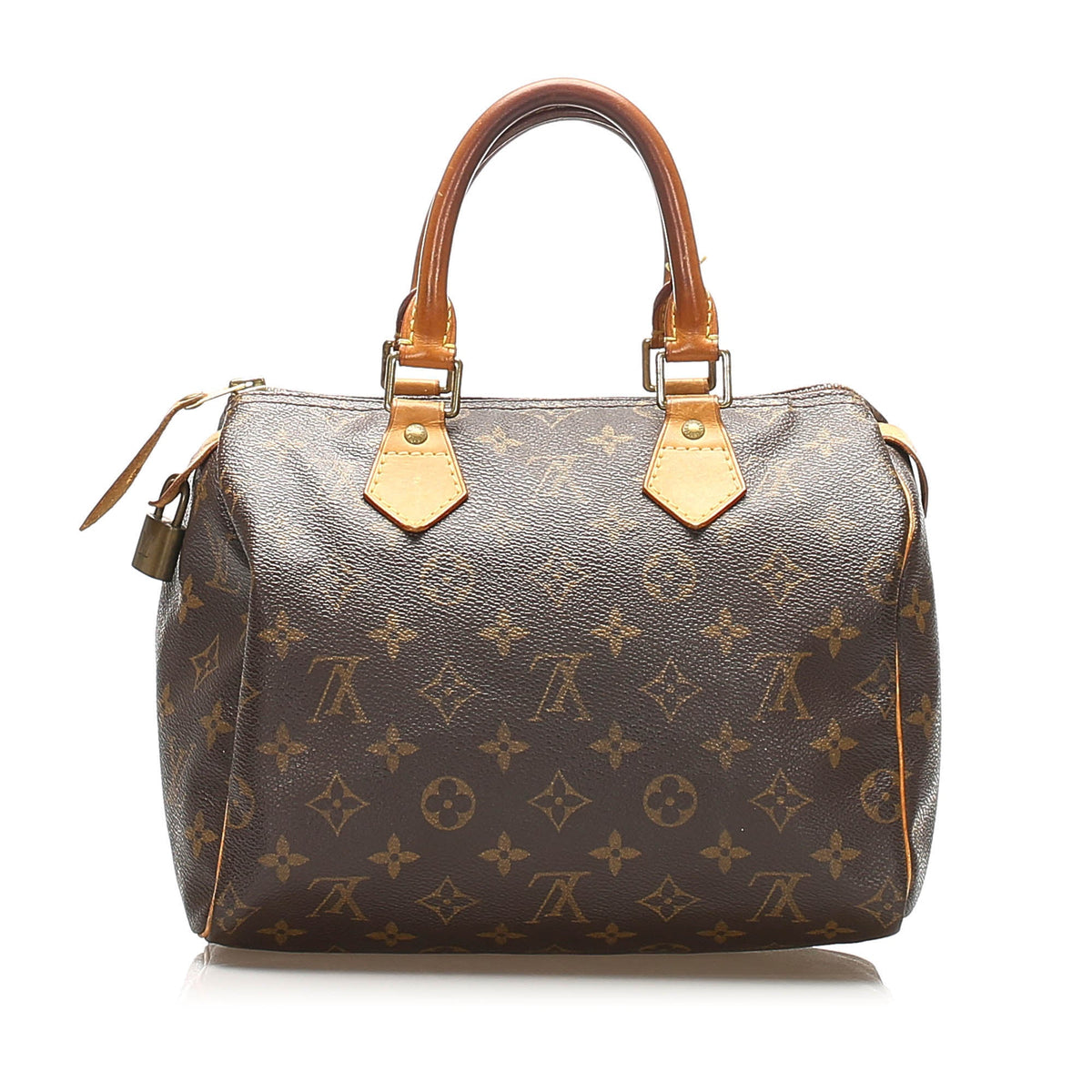 Louis-Vuitton Monogram Speedy 25 Brown