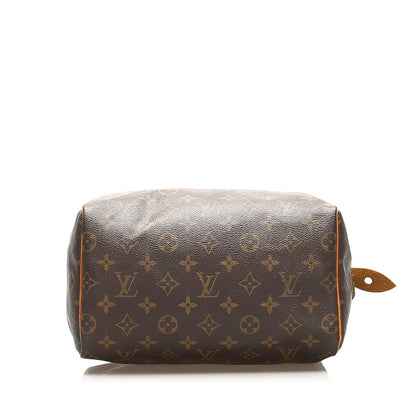 Louis-Vuitton Monogram Speedy 25 Brown