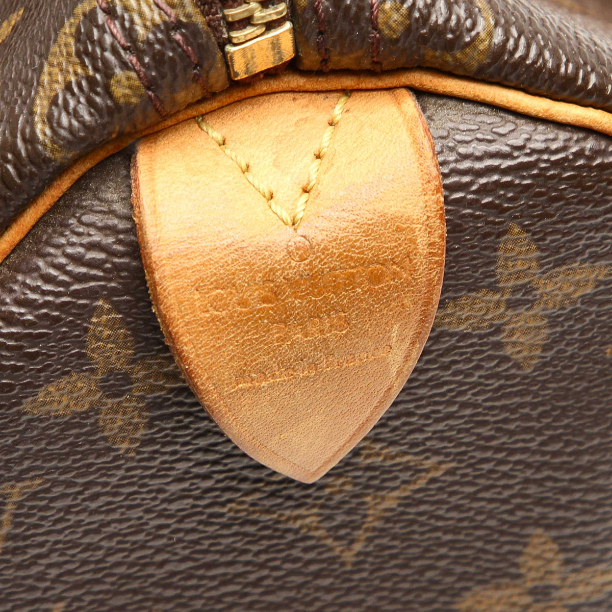 Louis-Vuitton Monogram Speedy 25 Brown