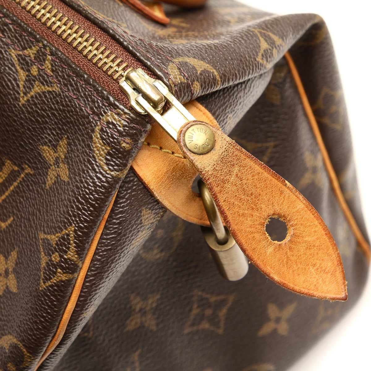 Louis-Vuitton Monogram Speedy 25 Brown